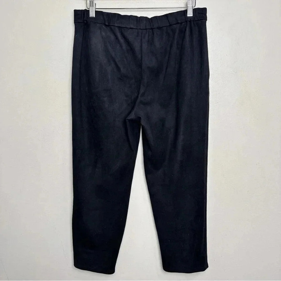 Aritzia Babaton Womens 10 Faux Suede Cohen Darted Pant In Black - Picture 13 of 14